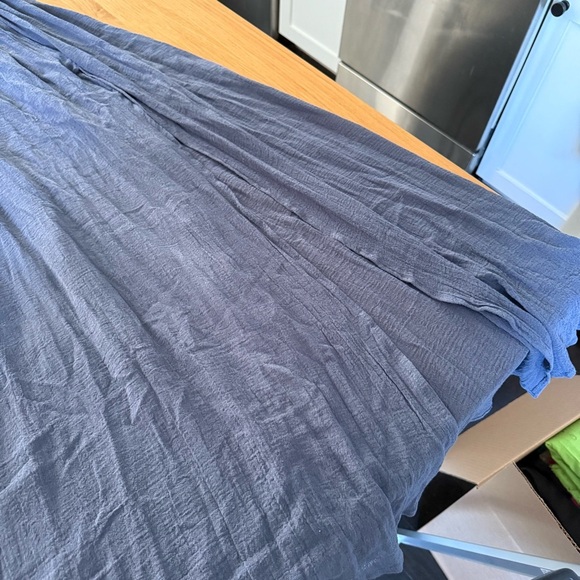 Navy Blue Halter Open Back Maxi Dress - Picture 3 of 8